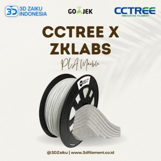 CCTree X ZKLabs 3D Filament PLA Marble Bahan Import dari USA